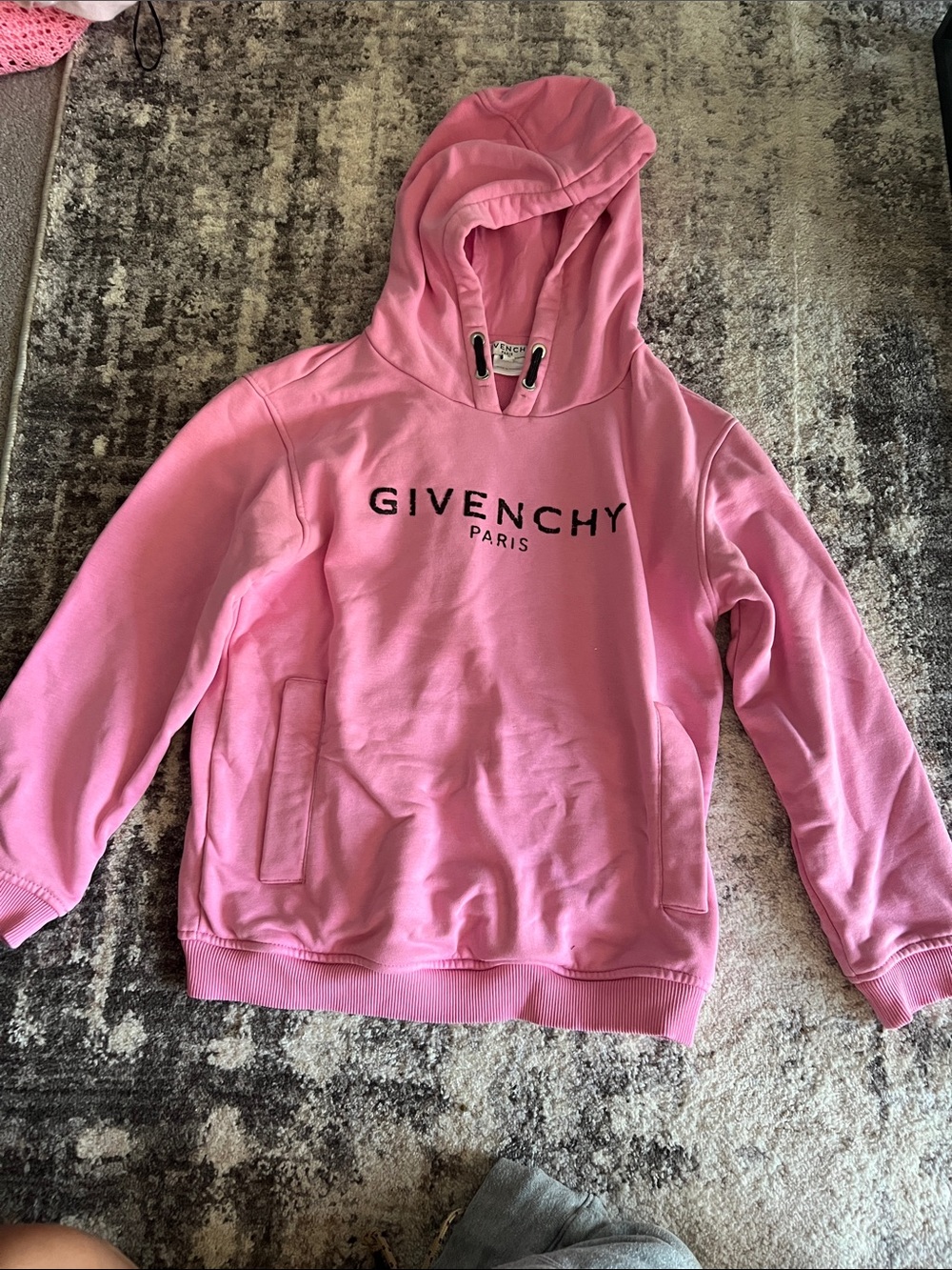 Givenchy Kids Pink Logo Hooded Sweatshirt
